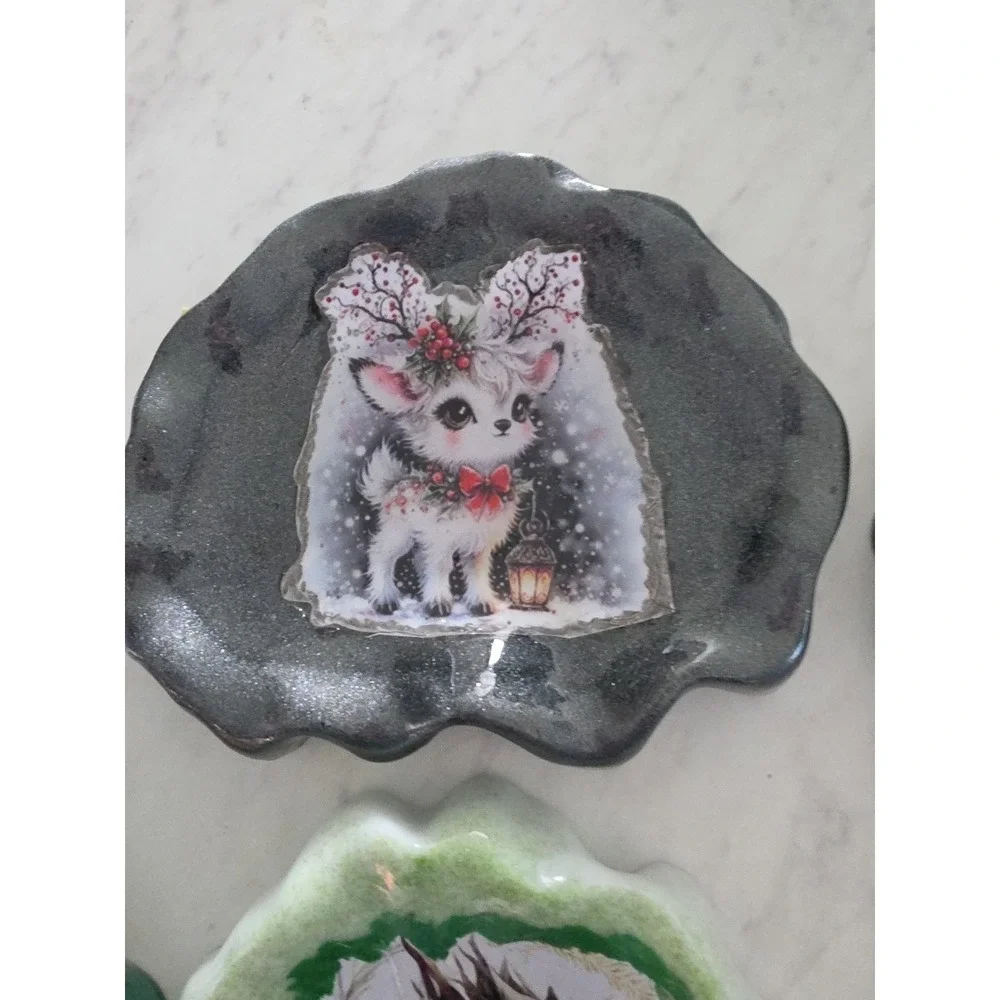 Handmade Resin Wavy  Edge Bowl
